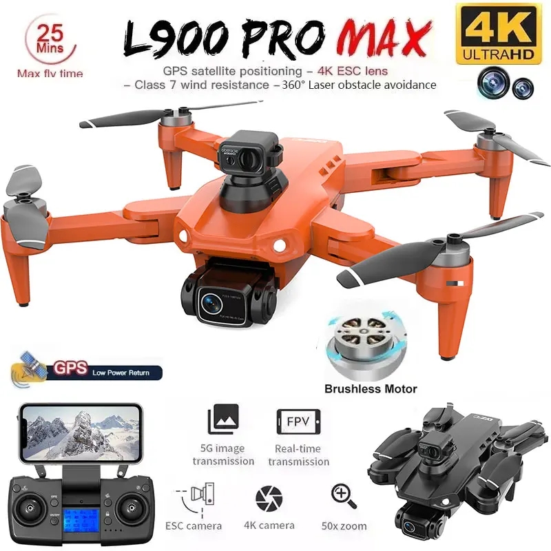 L900 Pro MAX GPS Drone 4K Prof - đánh giá và giá Drone Camera Professional