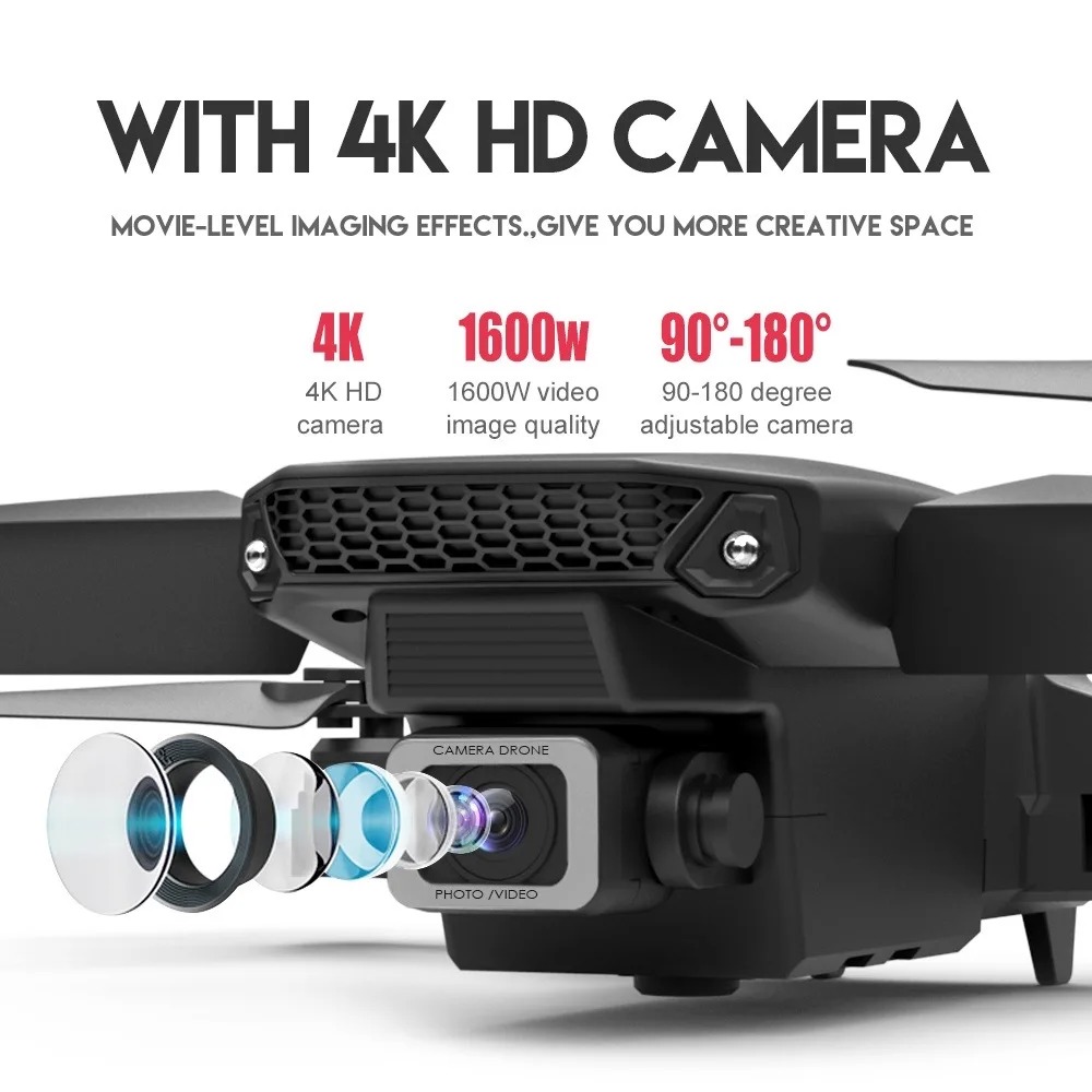 RC Drone New E88Pro 4K Profess - đánh giá và giá Drone Camera Mount