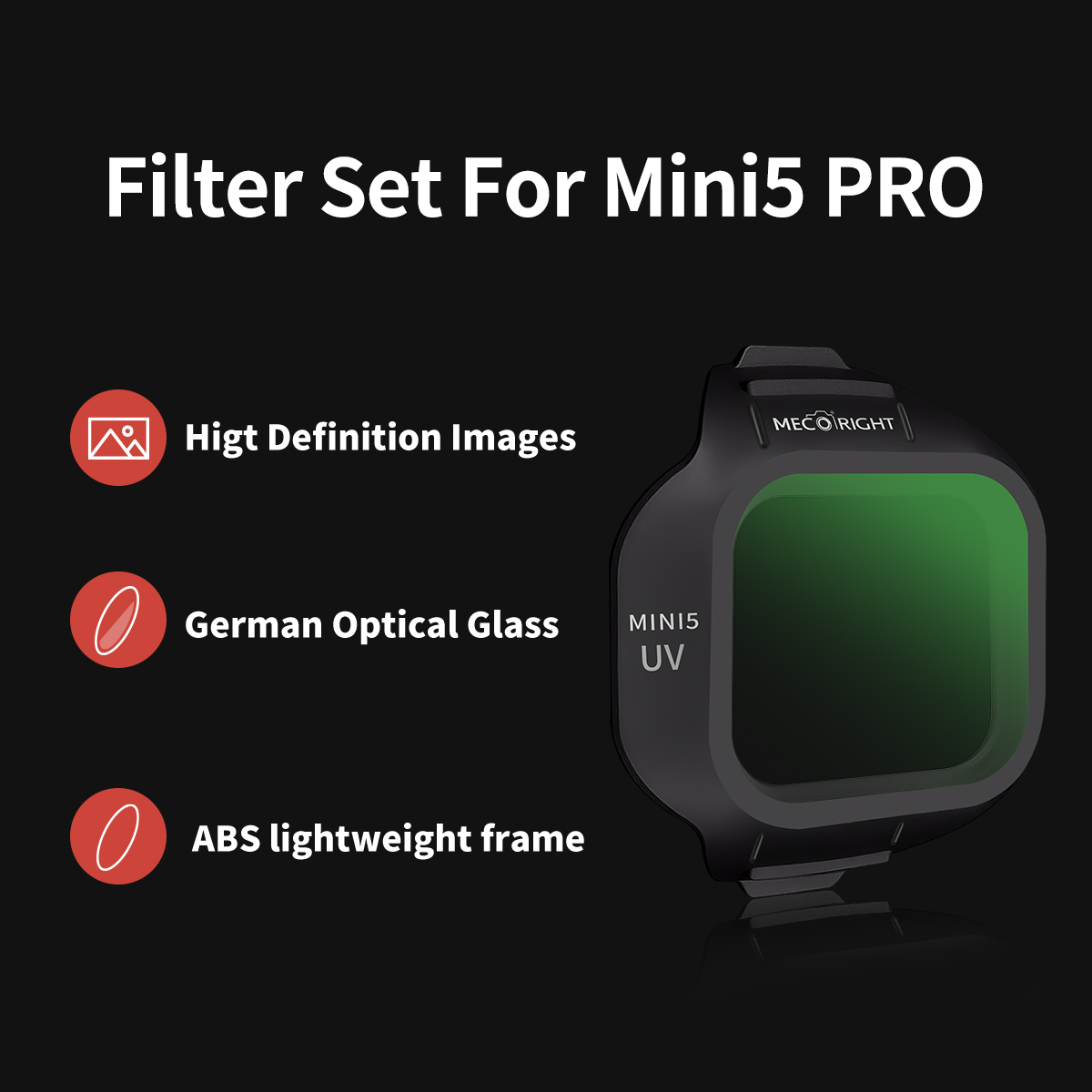 Mecoright Applies DJI Mini5 Pr - đánh giá và giá Drone Camera Filter